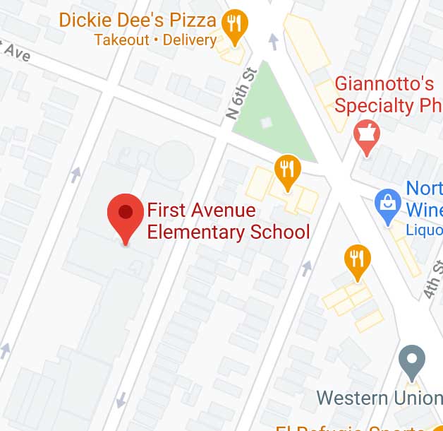 Google Map to First Avenue School