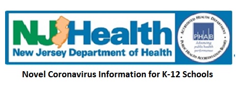 NJ Health Coronavirus Info for K12