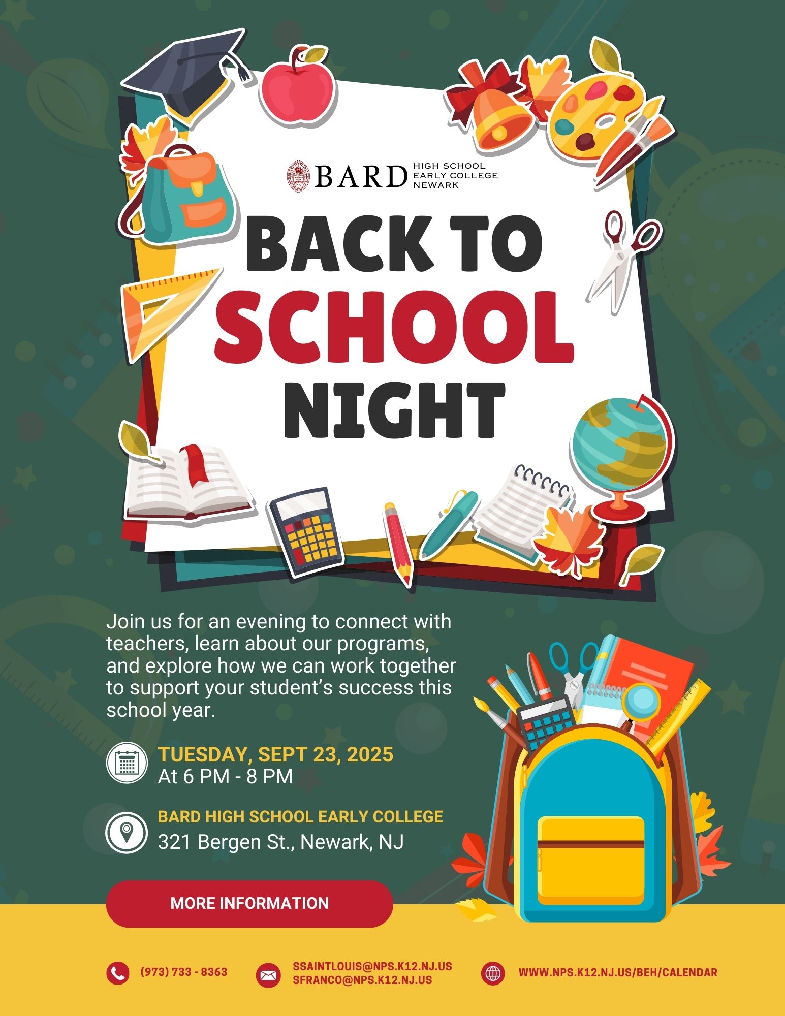 Back to School Night - Bard High School Early College