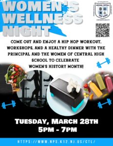Women's Wellness Night at Central High School - Tuesday, March 28, 5PM-7PM