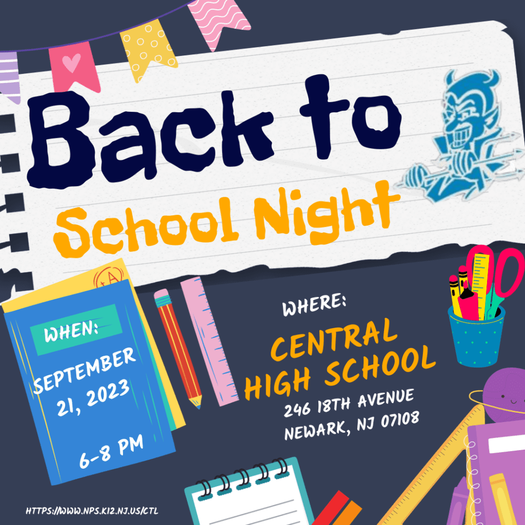 Central High School's Back to School Night is 9/21/2023, 6-8 PM!