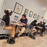 Newark Public Schools high school students participate in mock job interviews with district staff to hone their interview skills as part of the district’s Future Business Leaders Program.