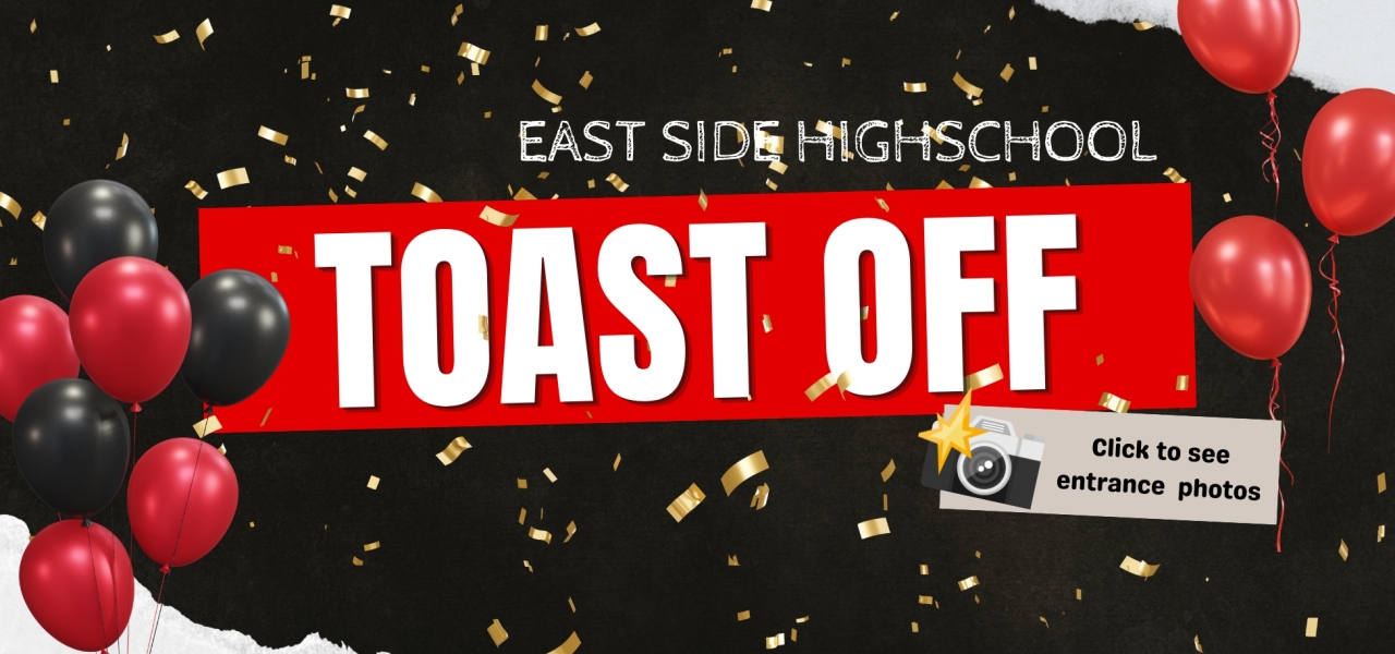 click to see entrance photos of the toast of