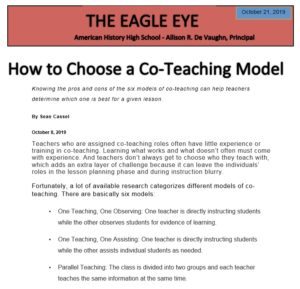 Eagle Eye - Oct 21