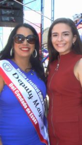 Ashley Santana (right) with City of Newark Deputy Mayor Jacqueline Quiles