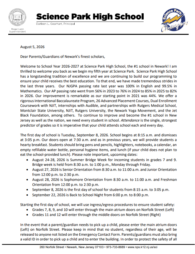 welcome letter 2026