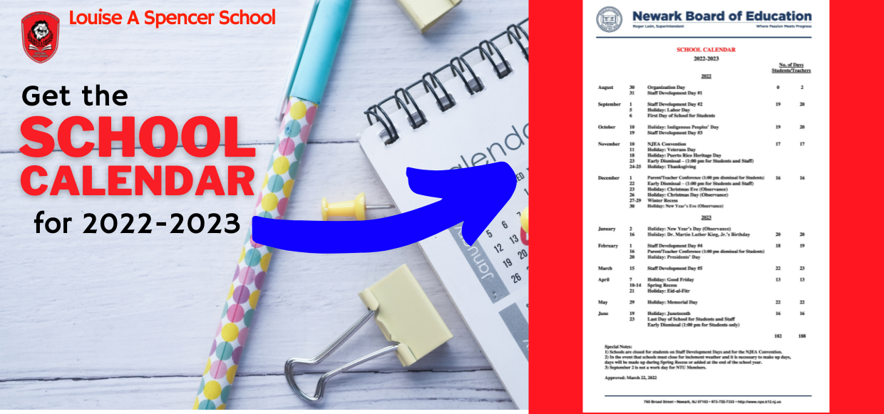 NBOE School Calendar 2022-2023
