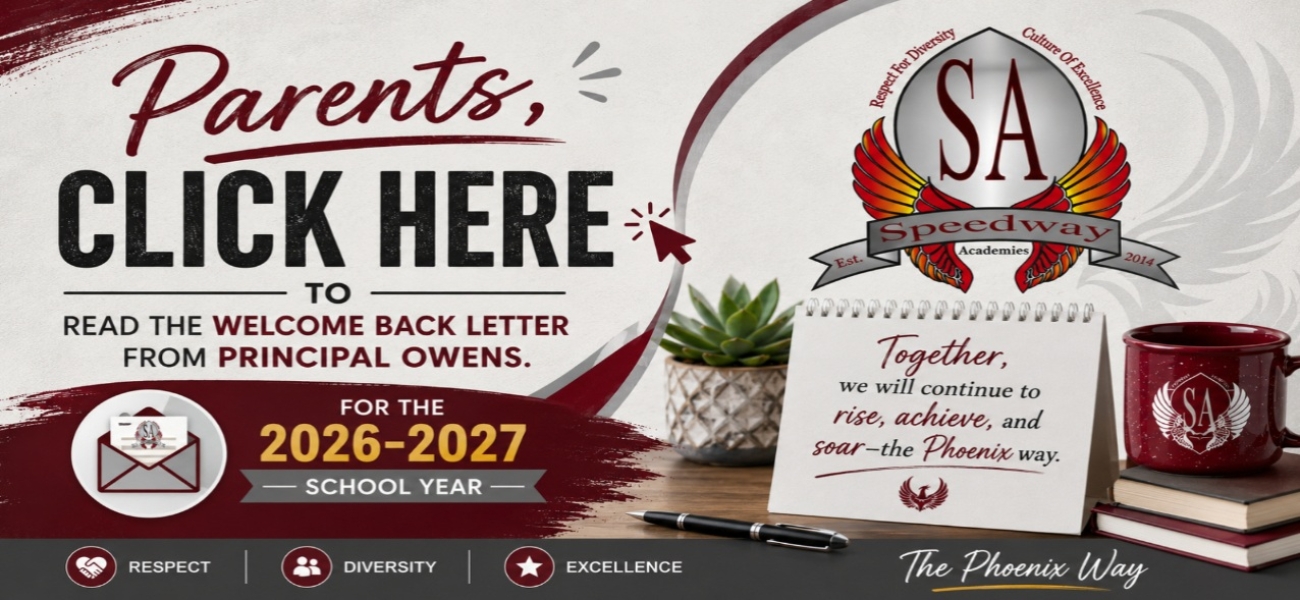 Speedway Welcome Letter