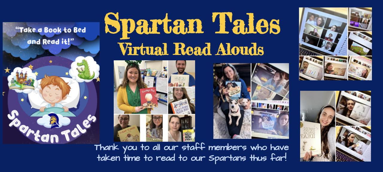 Spartan Read Alongs: Thank you to all our staff members who have taken time to read to our Spartans thus far!