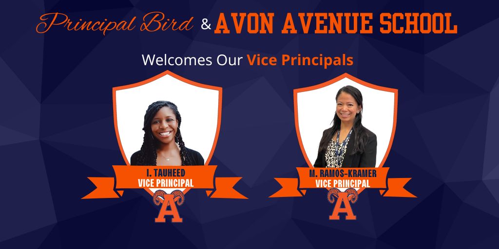 Principal Bird & Avon Avenue School Welcomes Our Vice Principals