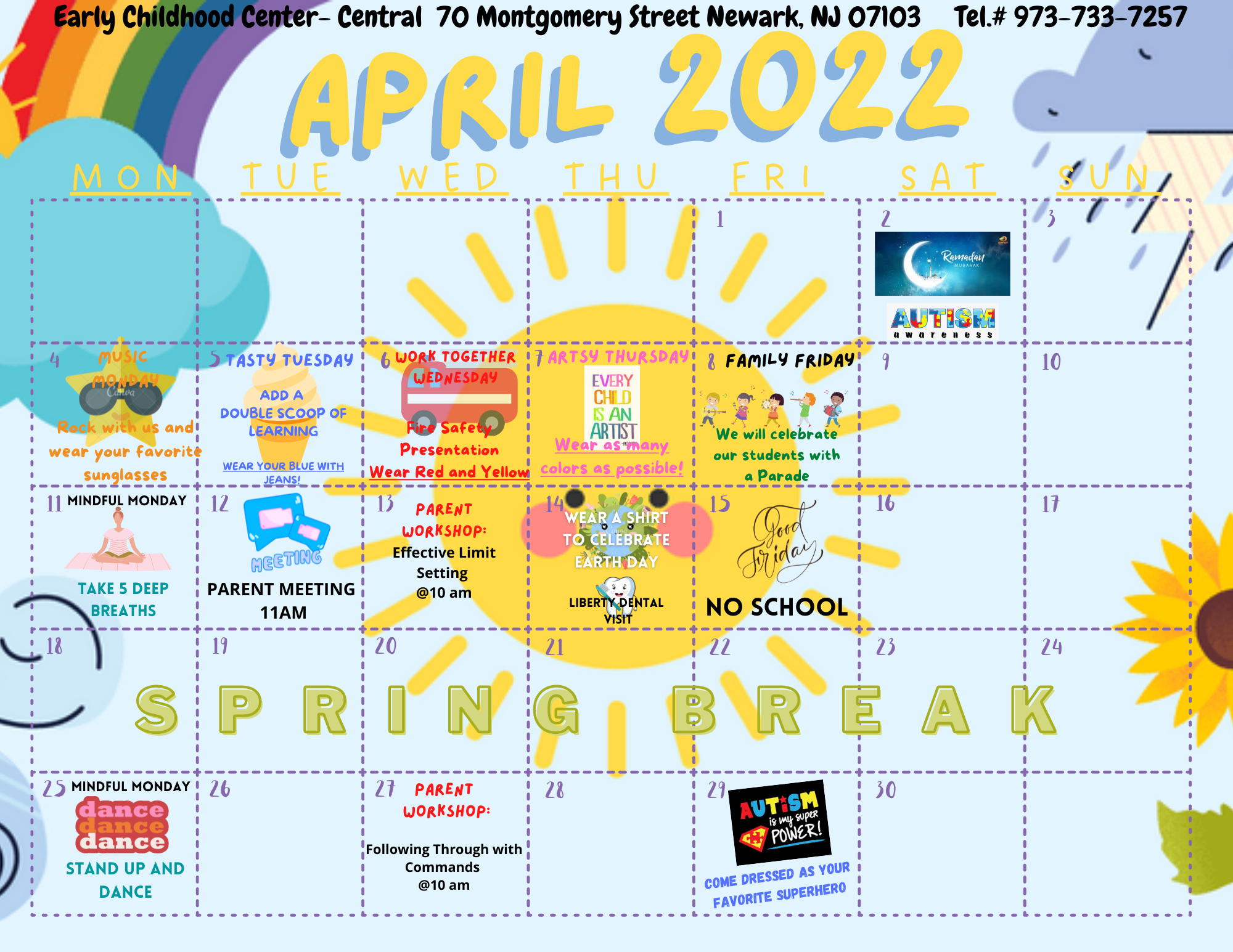 Monthly Calendar – April 2022 (2)