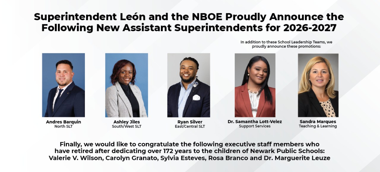 Superintendent León and the NBOE Proudly Announce the Following New Assistant Superintendents for 2026-2027