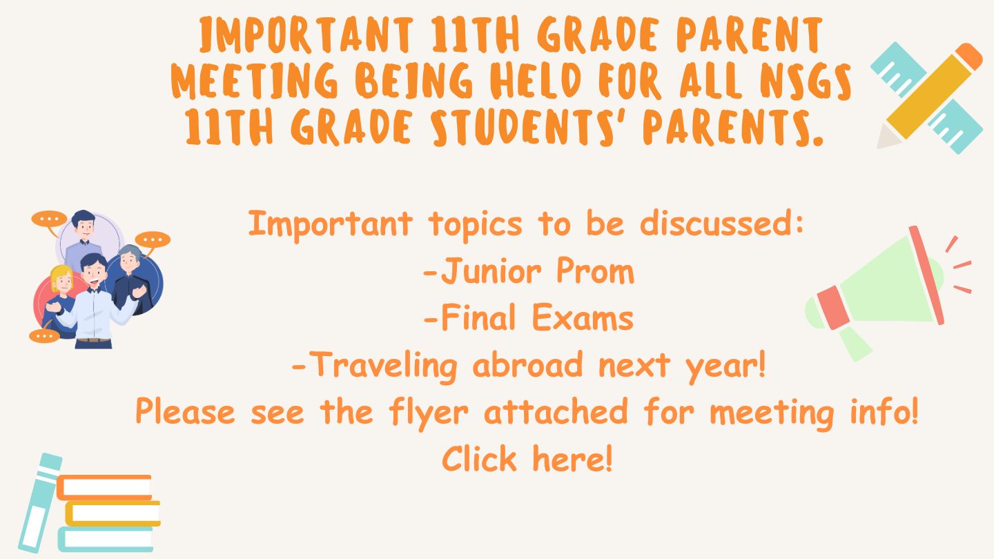Important 11th Grade Parent Meeting