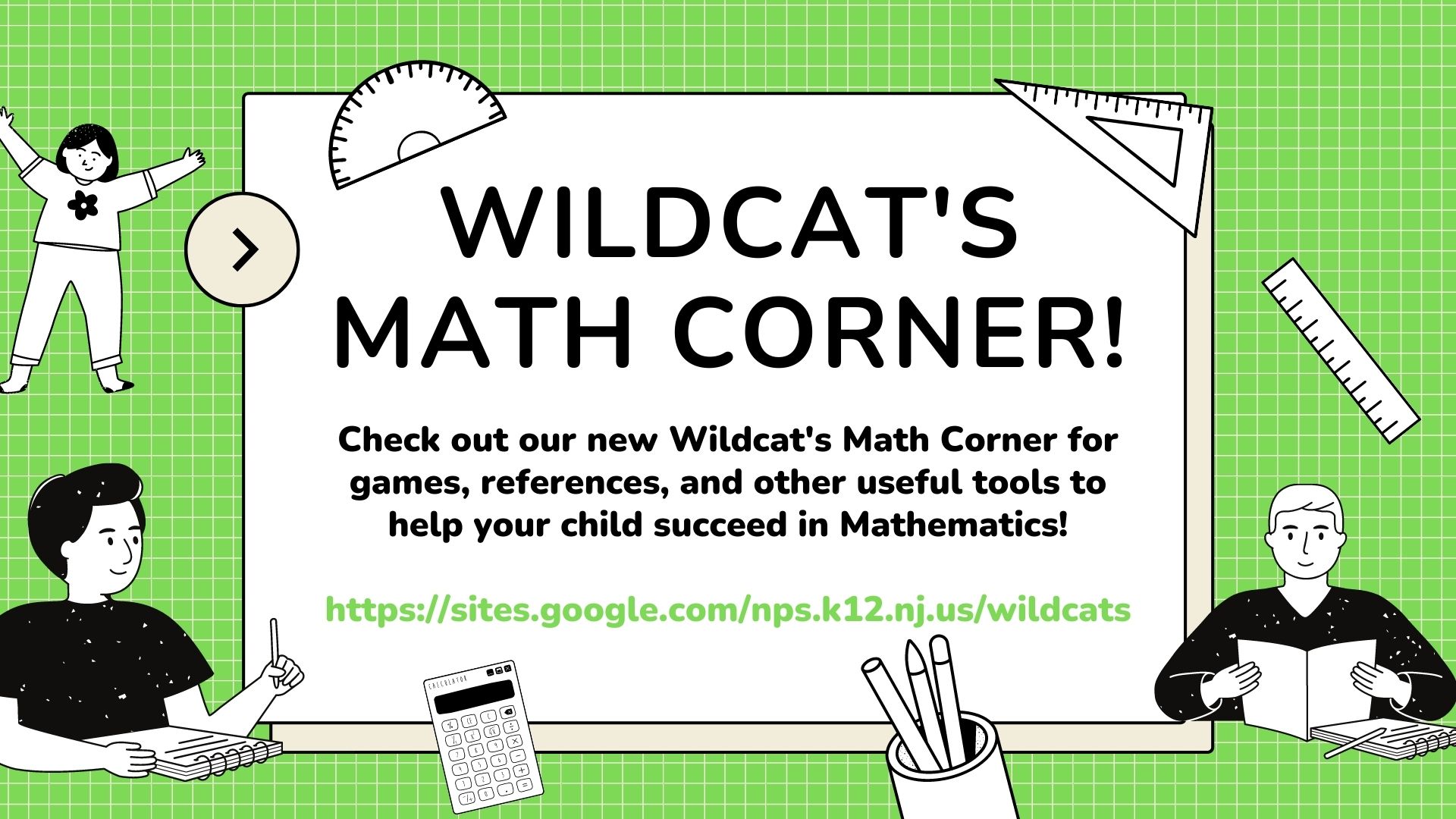 Wildcat Math Corner Banner