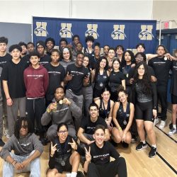 Newark Public Schools students who are participating in a pilot rowing program in partnership with Brick City Rowing.