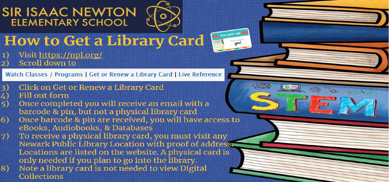 How to Get a Library Card Flyer