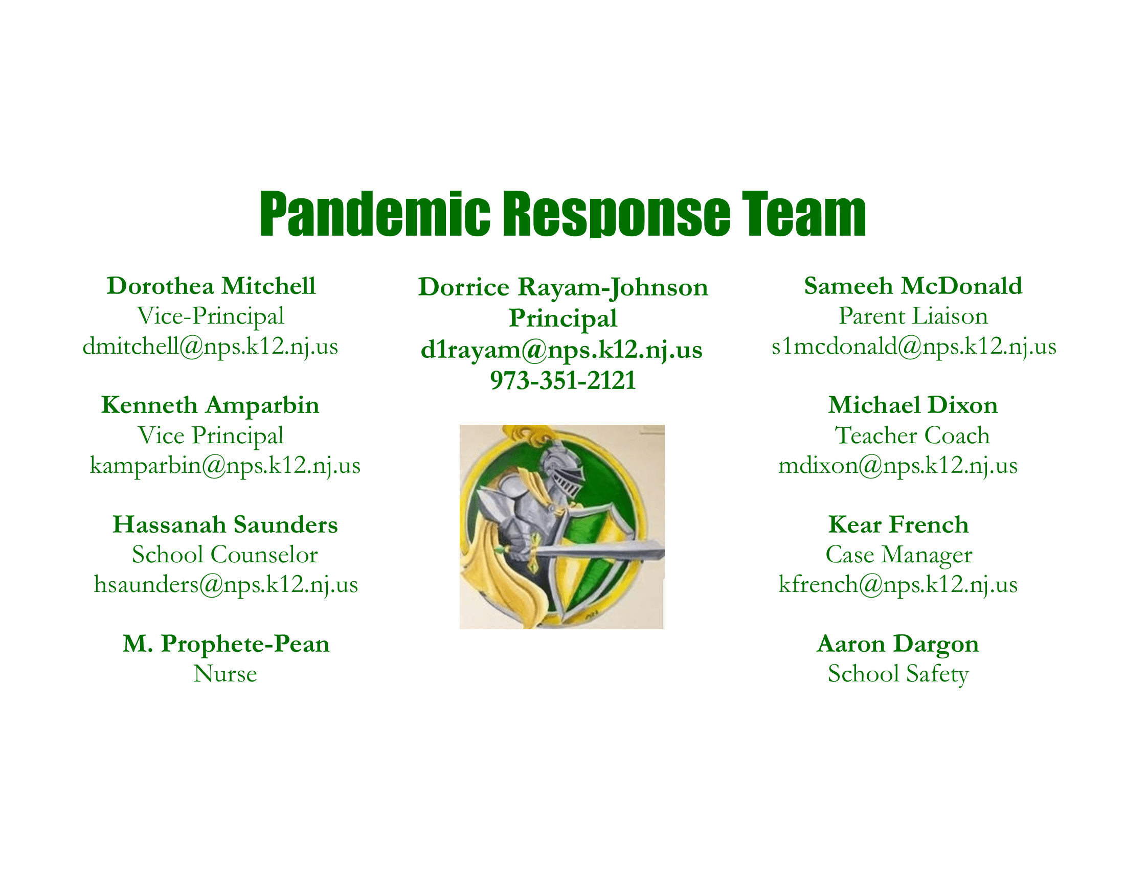 IHES Pandemic Response Team 2020-1