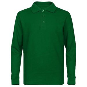 Polo - Hunter Green - Long Sleeve