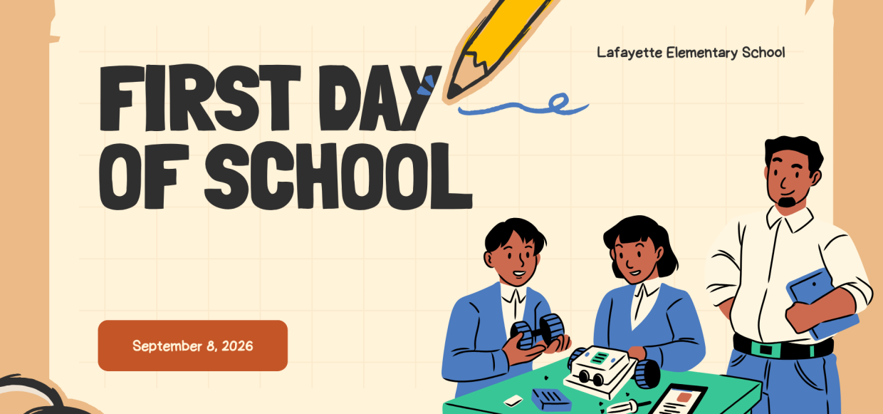 First Day of School: September 8, 2026