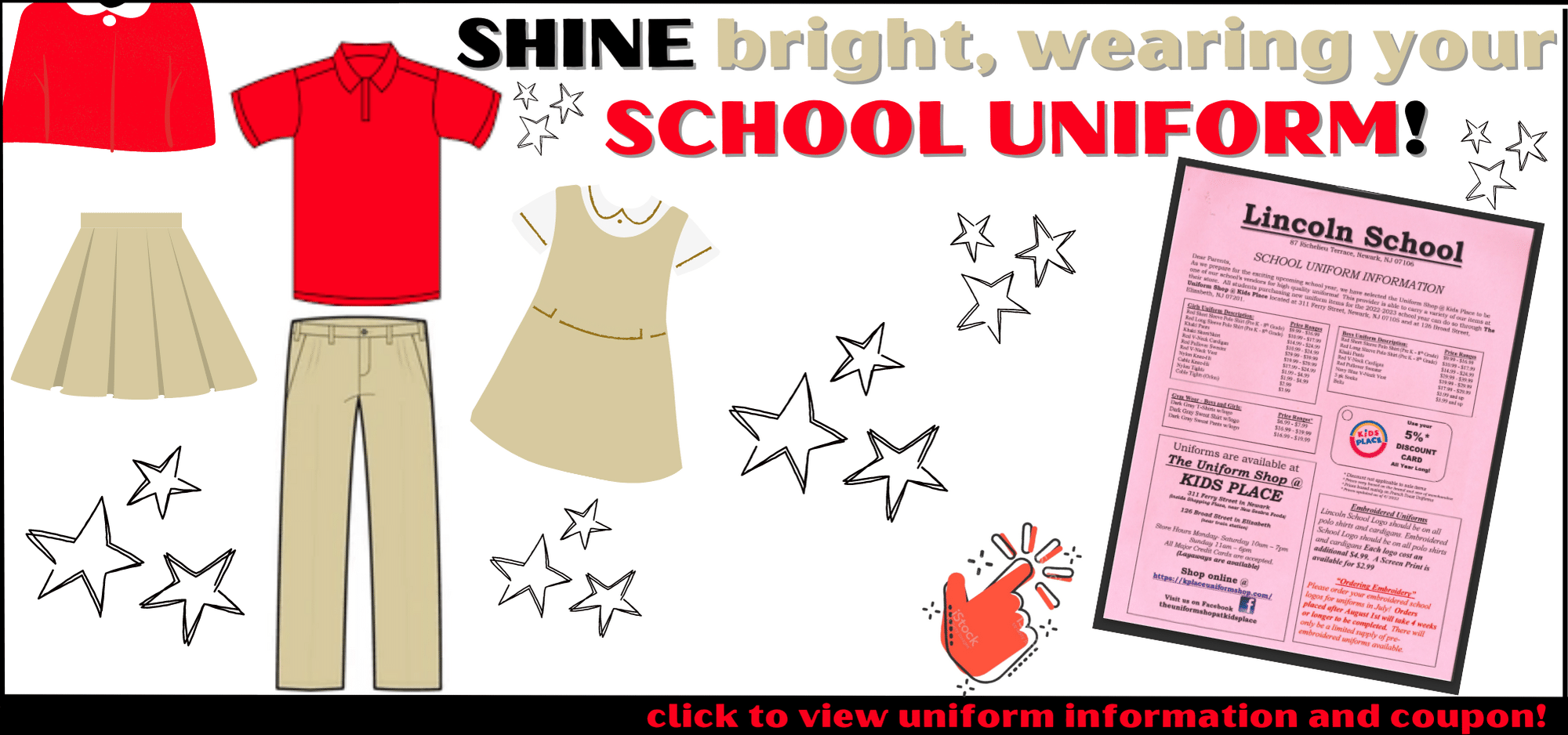 Be Ready, wearing your SCHOOL UNIFORM! 2023