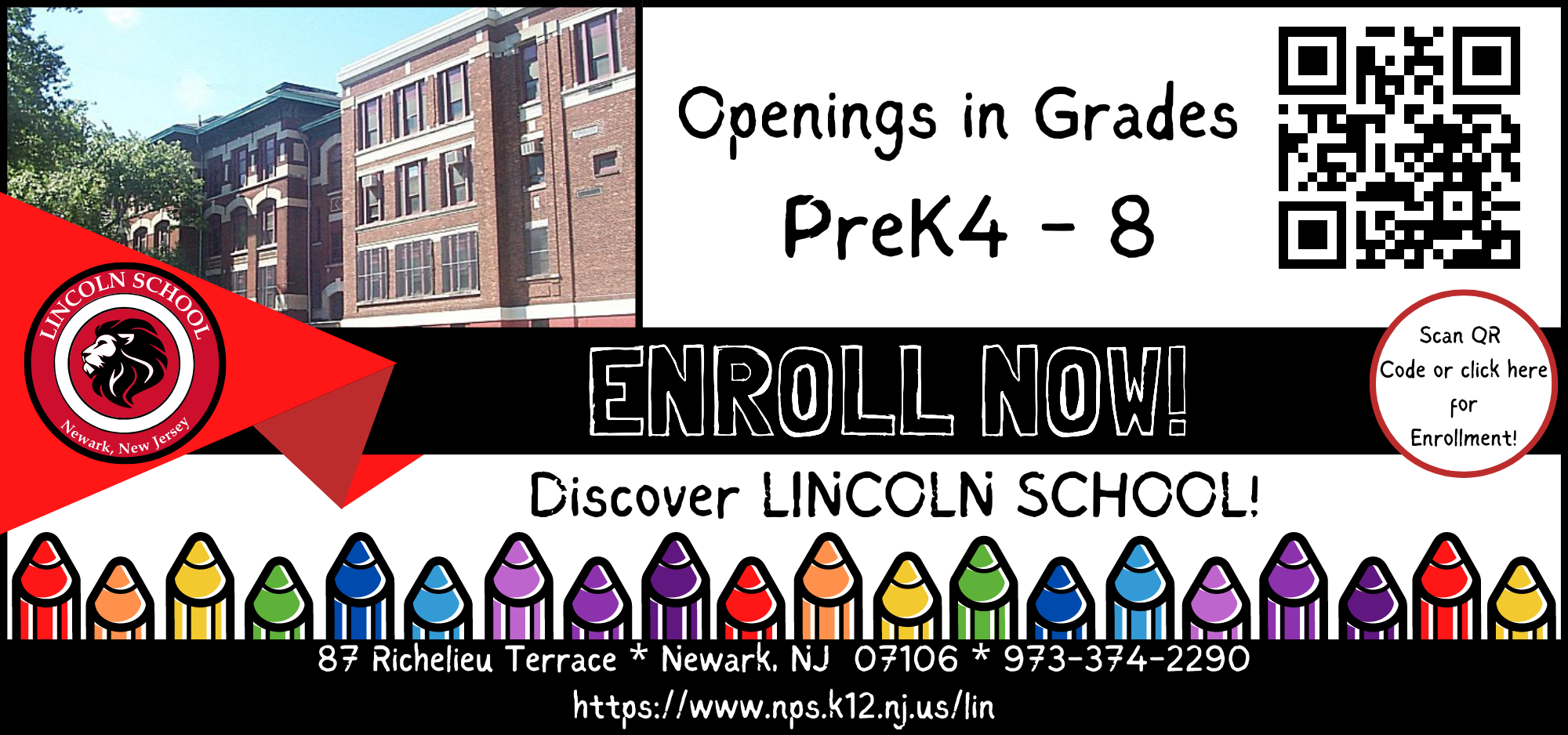 Enrollment Now Grades PreK - 8