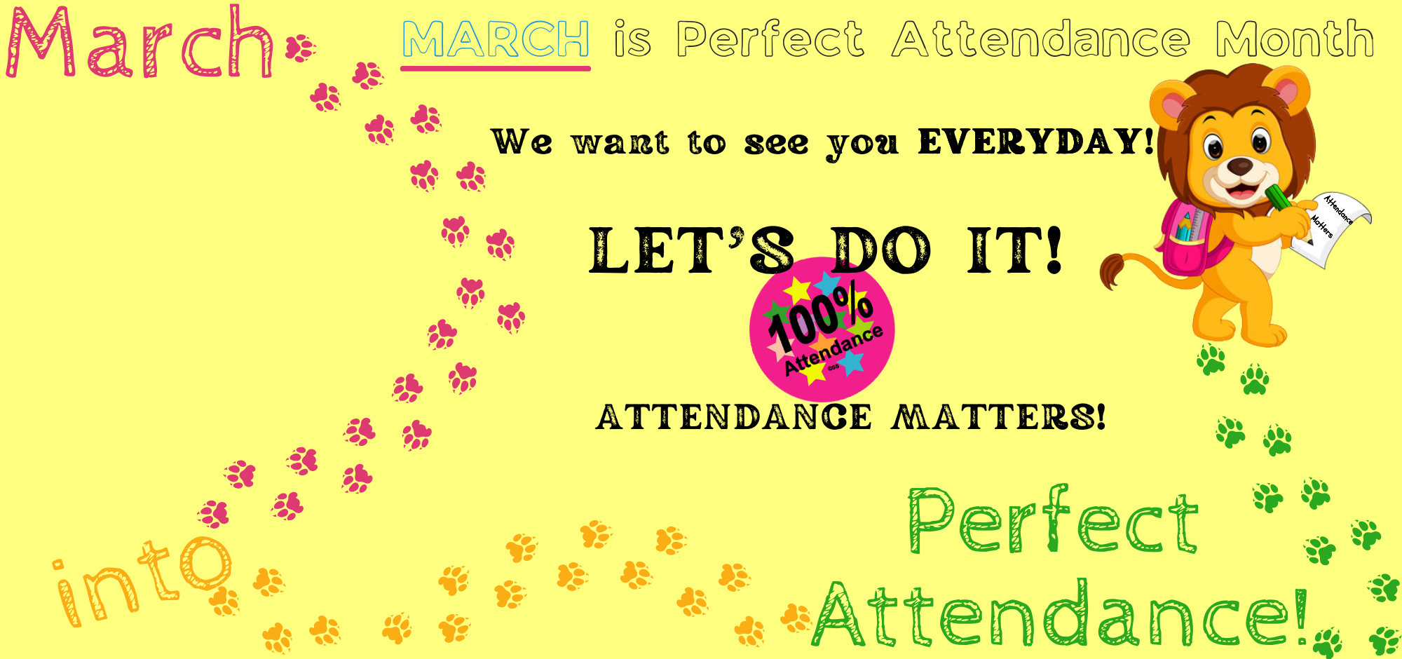 March into Perfect Attendance 2024