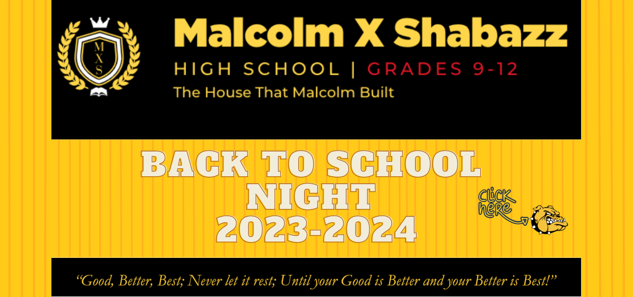 Our Back to School Night