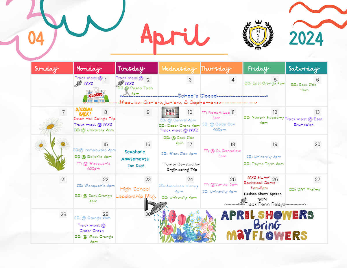 2024 April Monthly Calendar
