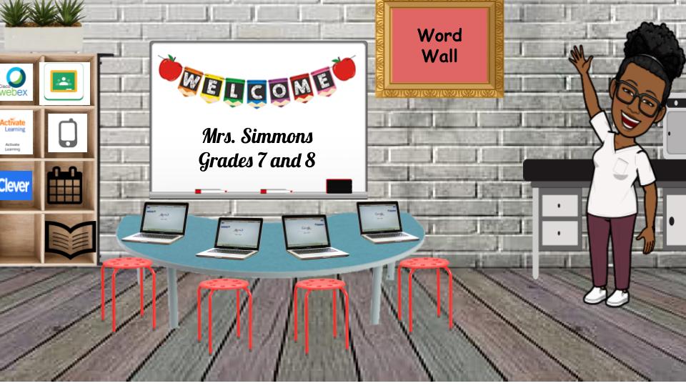 Mrs. Simmons Virtual Classroom