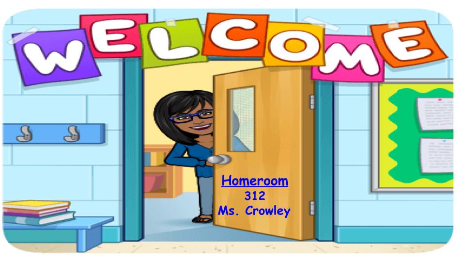 Ms. Crowley's Bitmoji Classroom