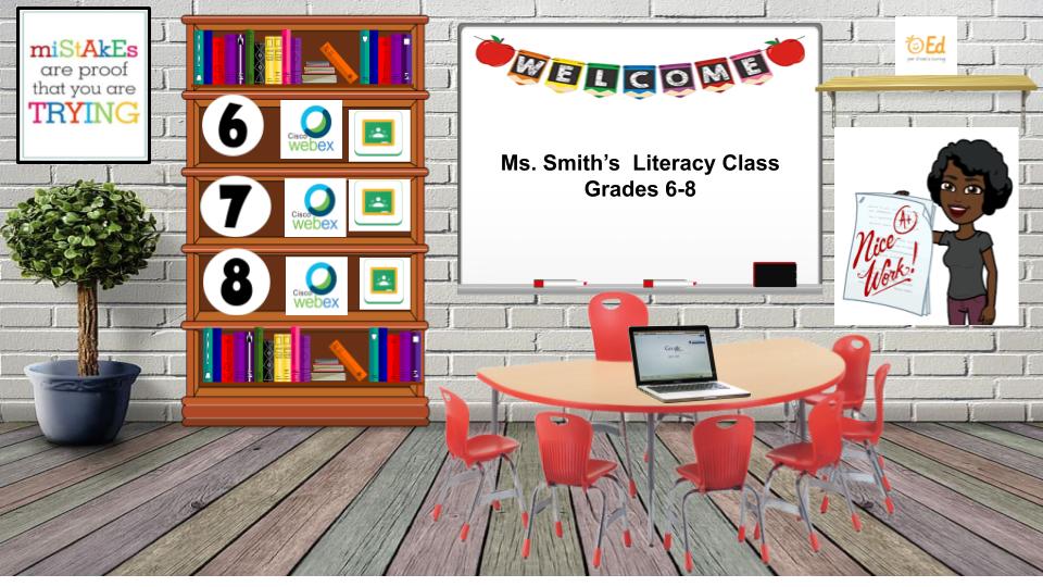 Ms. Smith Bitmoji Classroom