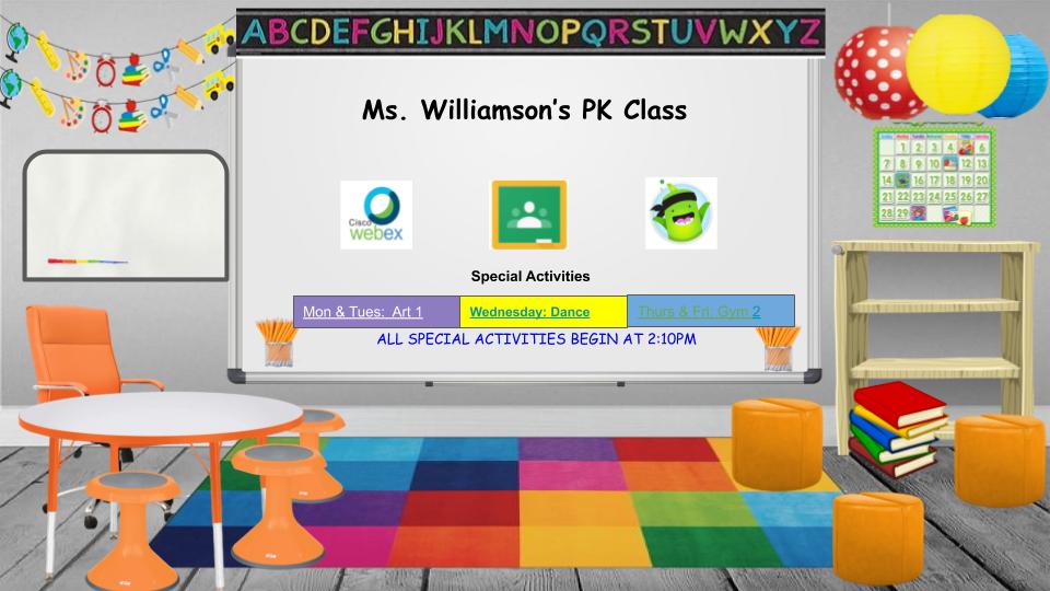 Ms. Williamson PK