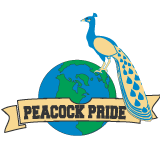 Quitman Street Peacock Logo