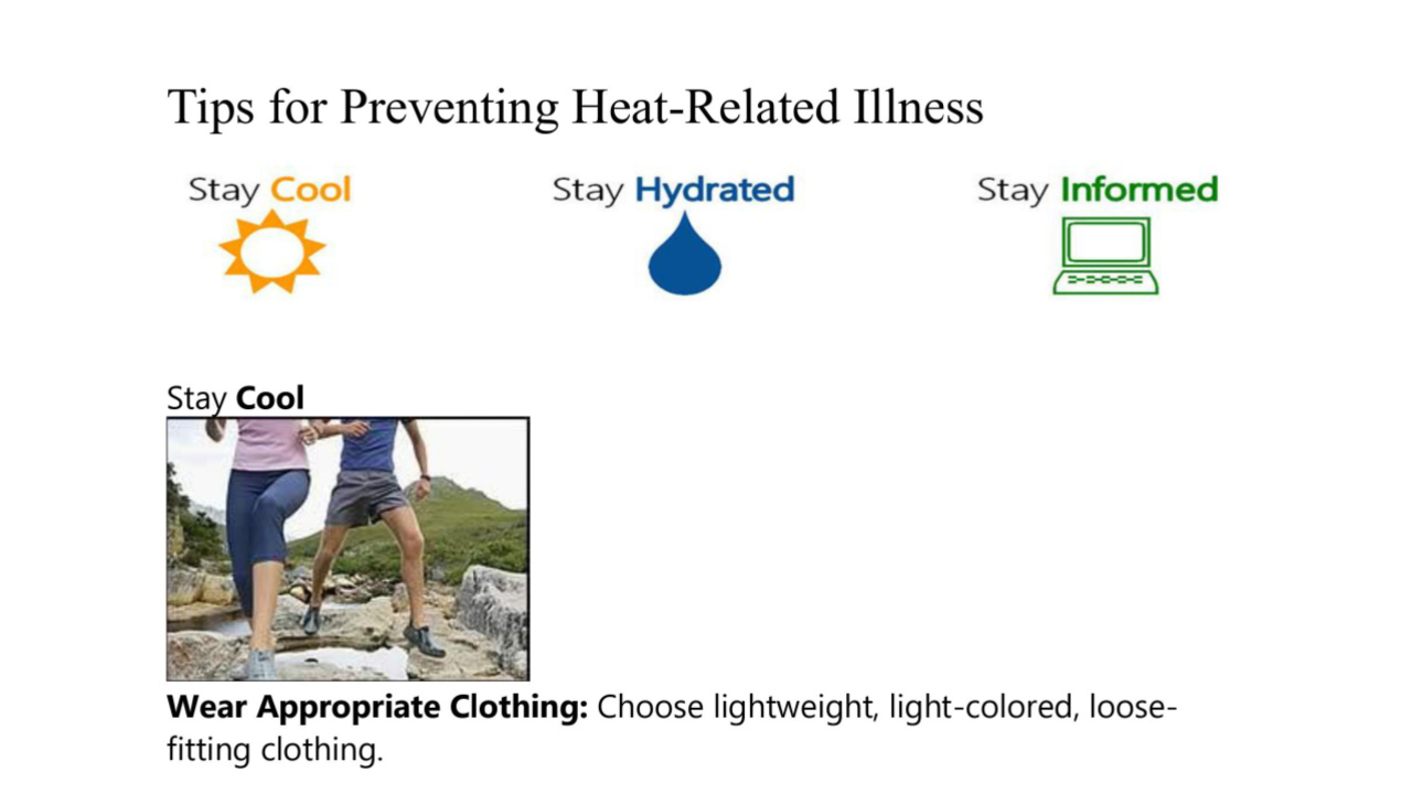 Tips for Preventing Heat-Related Illness