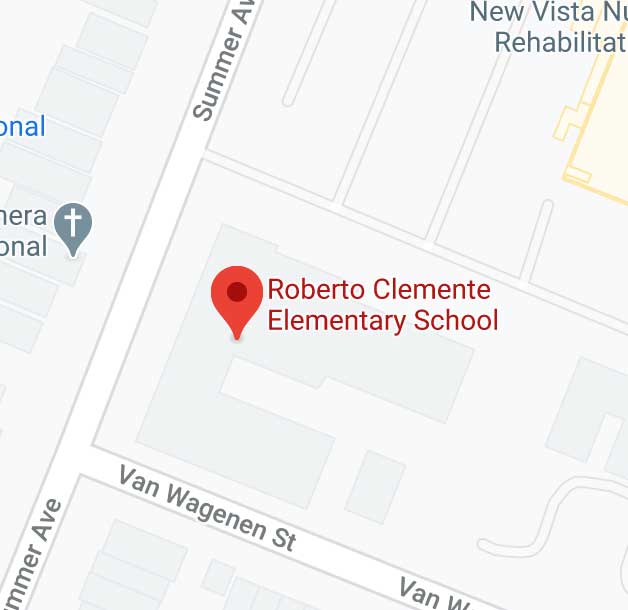 Map to Roberto Clemente School