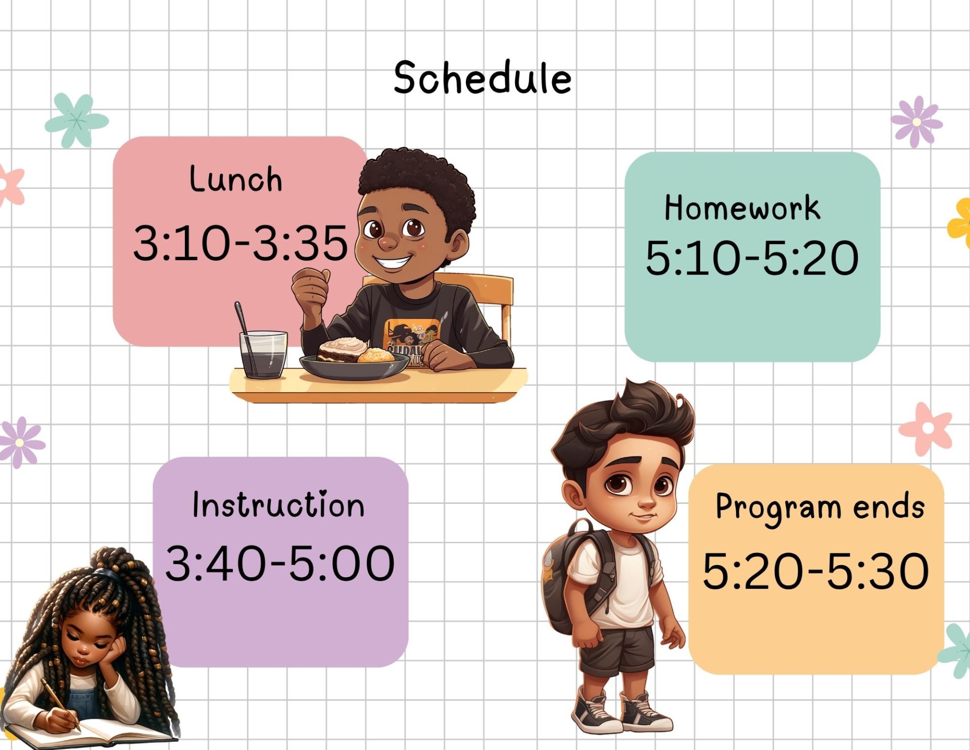 Afterschool Schedule