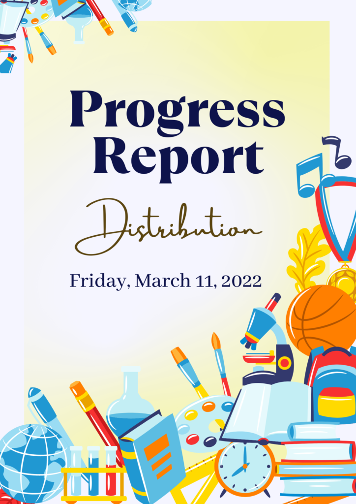 Progress Report Distribution 3/11/22