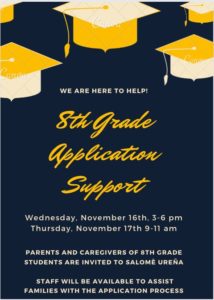 8th grade application support