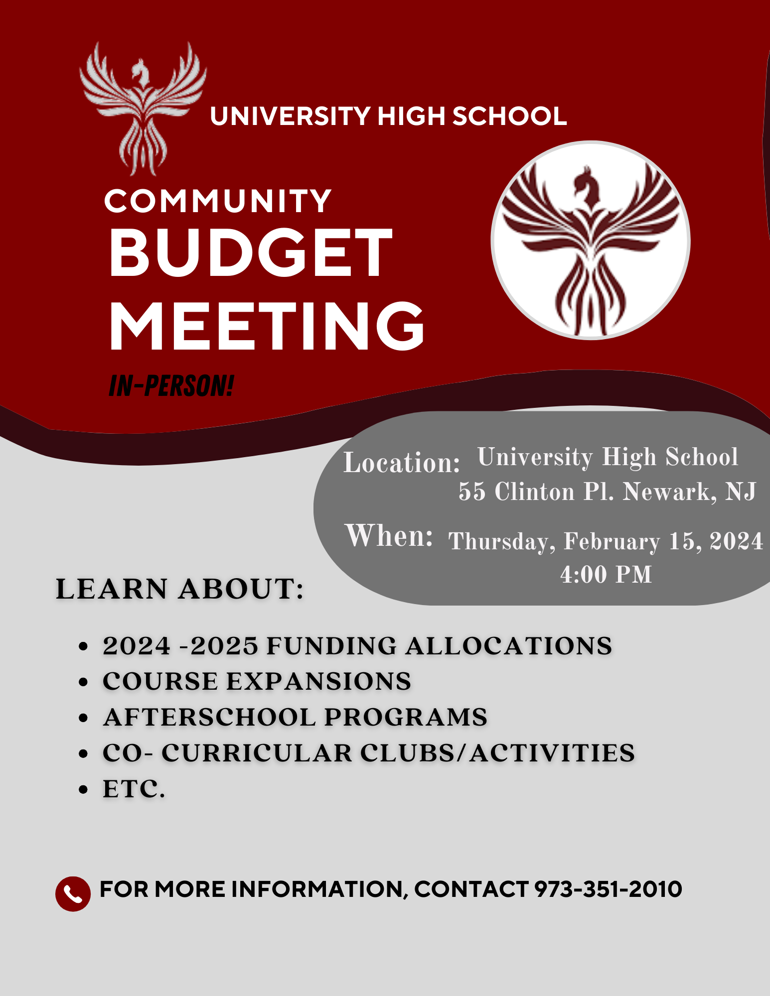 Community Budget Meeting