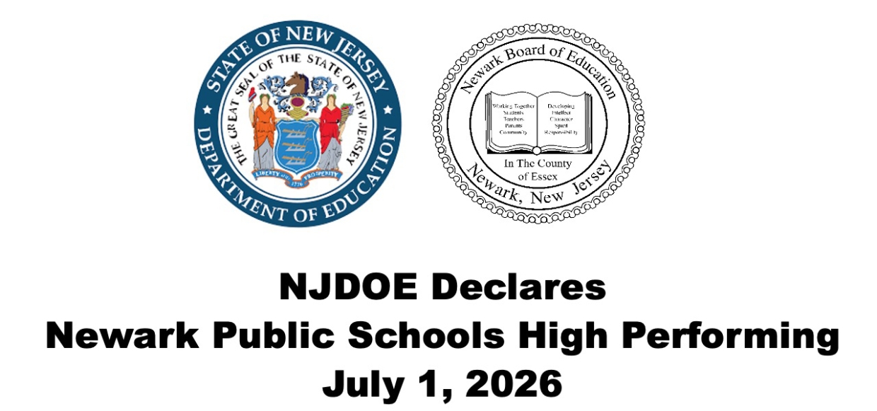 NJDOE Declares Newark Public Schools a High Performing District