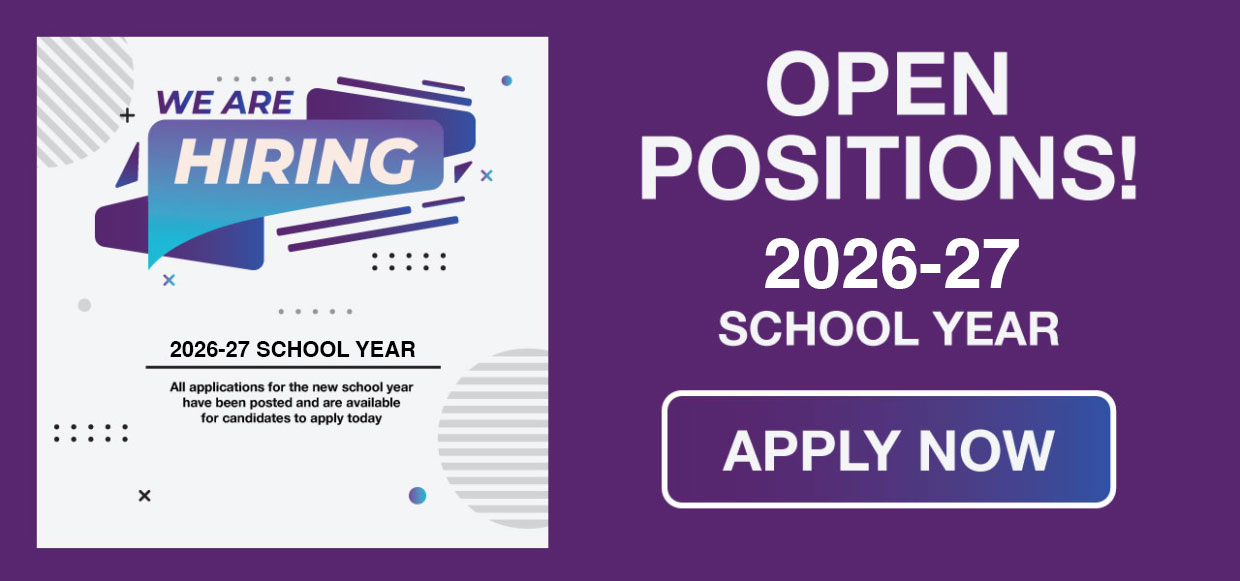 Open Positions for 2026-2027 School Year