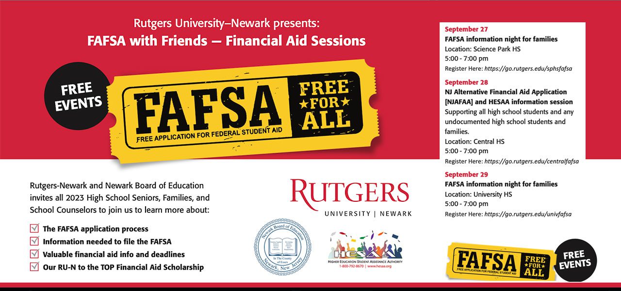 FAFSA with Friends — Financial Aid Schedule of Events