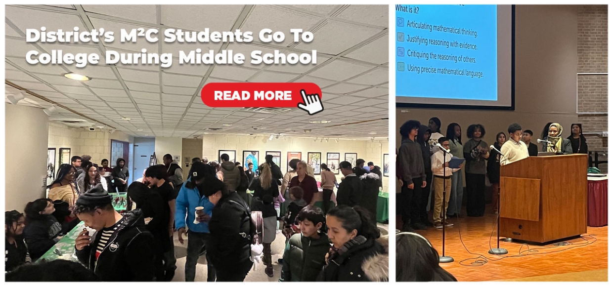 District’s M2C Students Go To College During Middle School
