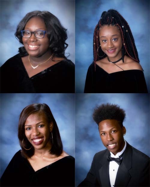 Left to Right: Alexis Mathieson, Amirah Miller, Renee Onque, Anthony Jackson