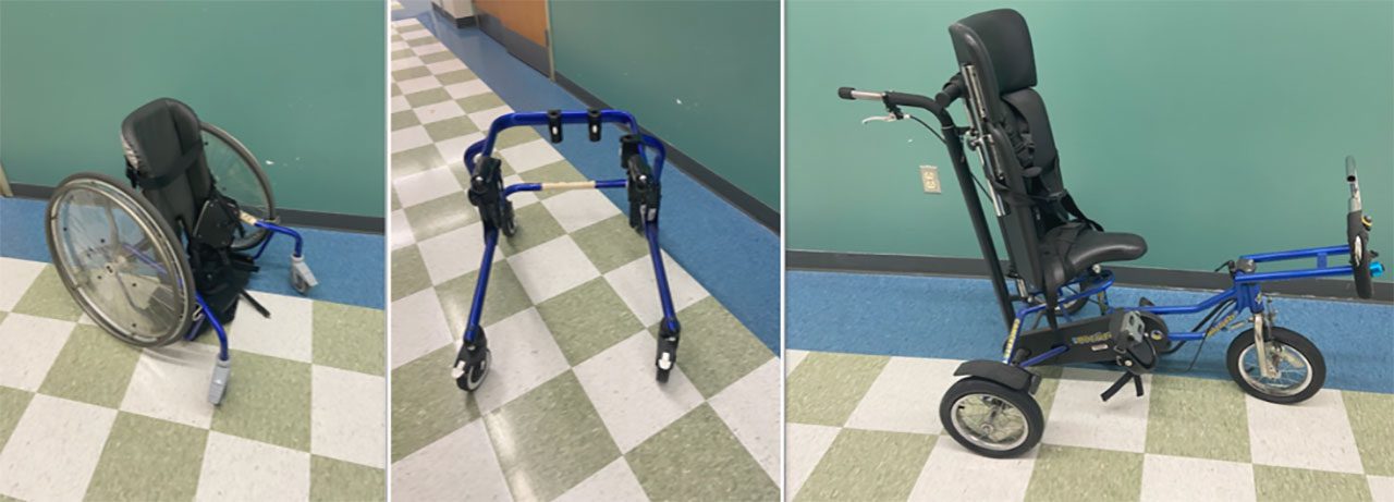 Physical therapy equipment used in schools