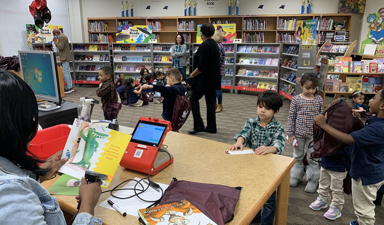 Park Elementary School provides an engaging evening for families during the My Very Own Library kick-off