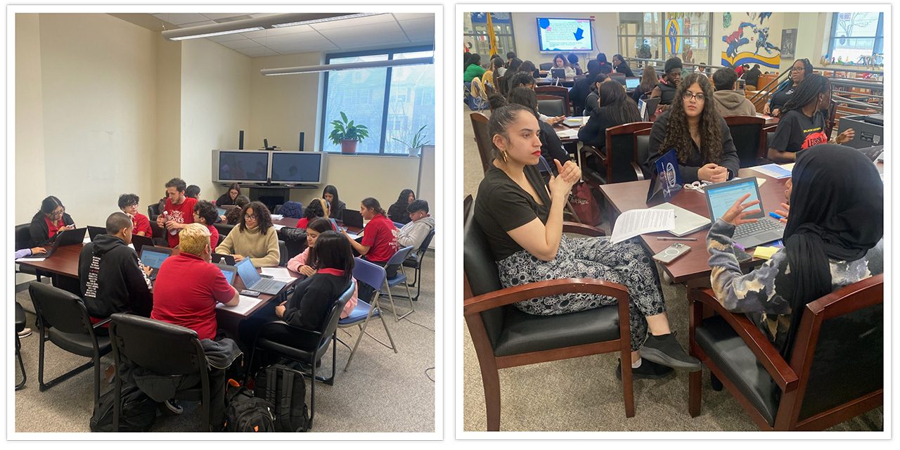 Students collaborate with the Office of Teaching and Learning Staff and Teachers, refining their narratives for a shared journey of storytelling excellence