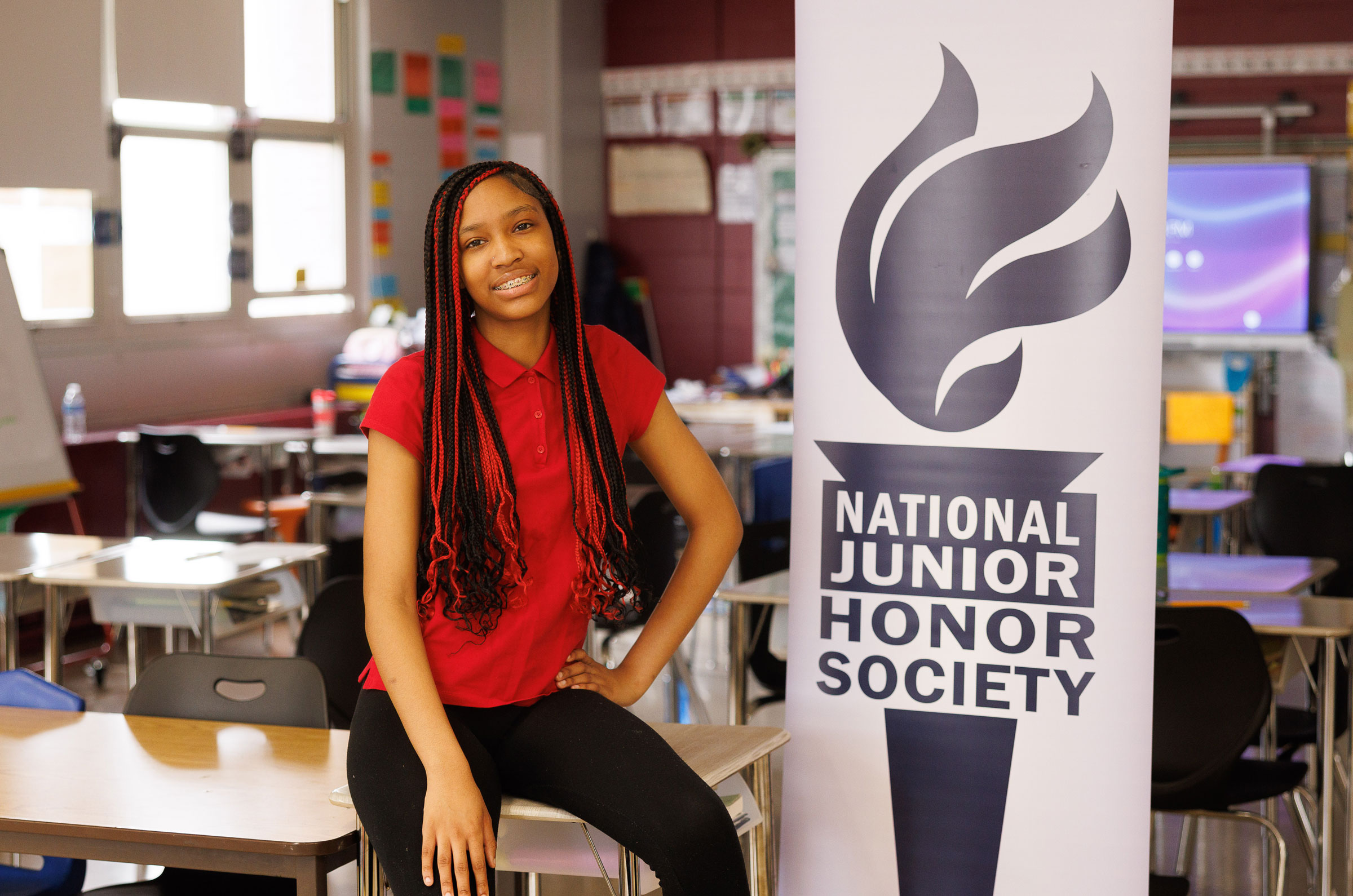 Nakaylah Jenkins, National Junior Honor Society Outstanding Achievement Award Winner