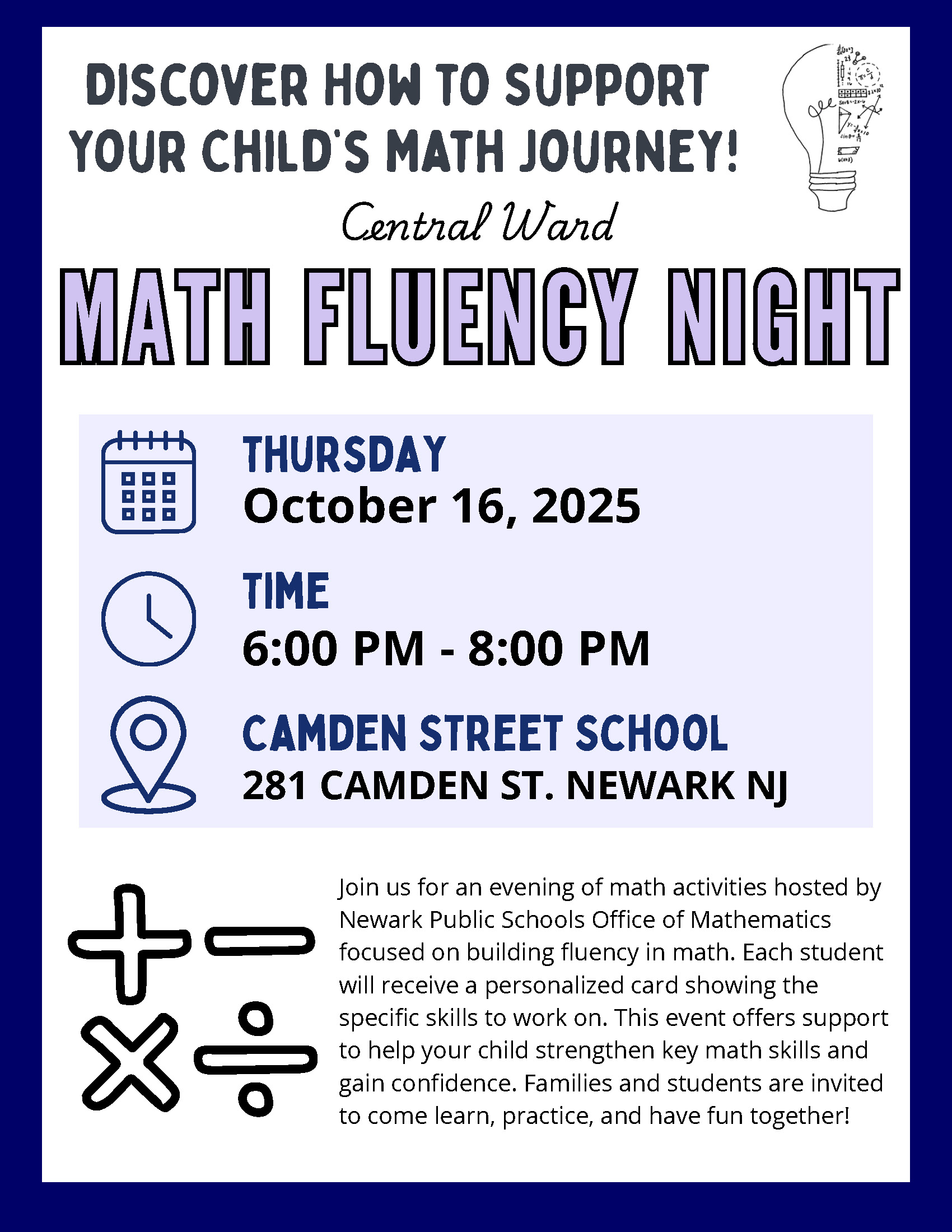 Math Fluency Night-10-16-25