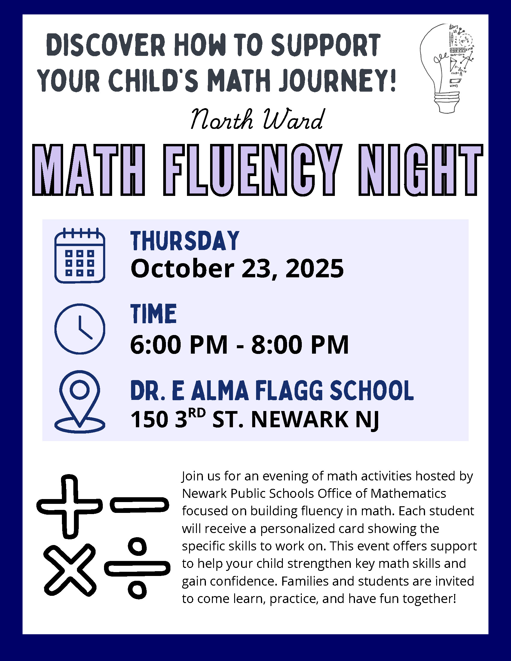 Math Fluency Night-10-23-25